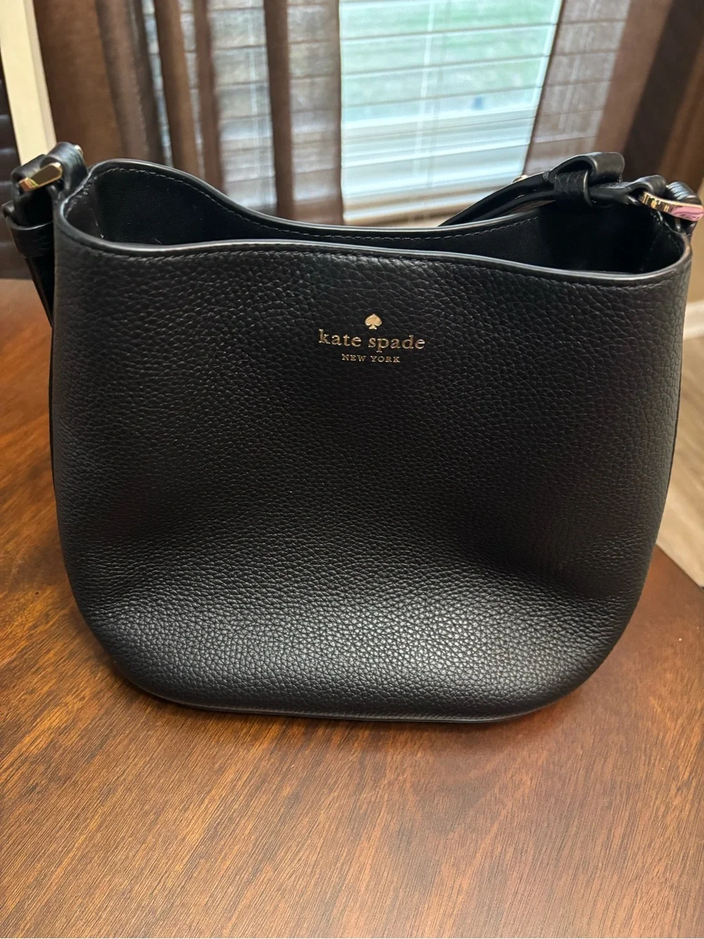 kate spade Black Pebbled Leather Shoulder Bag